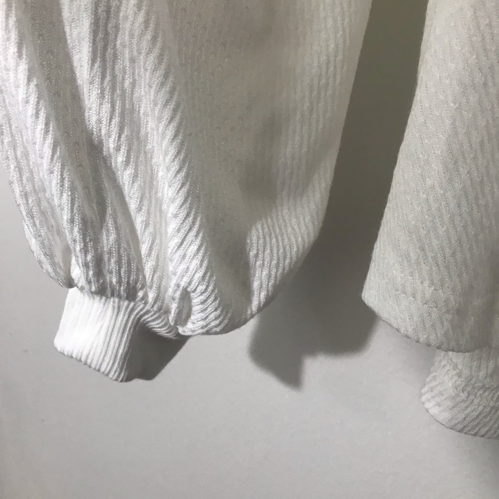 Free People Ivory Devin Textured Knit Long Sleeve - Picture 4 of 7